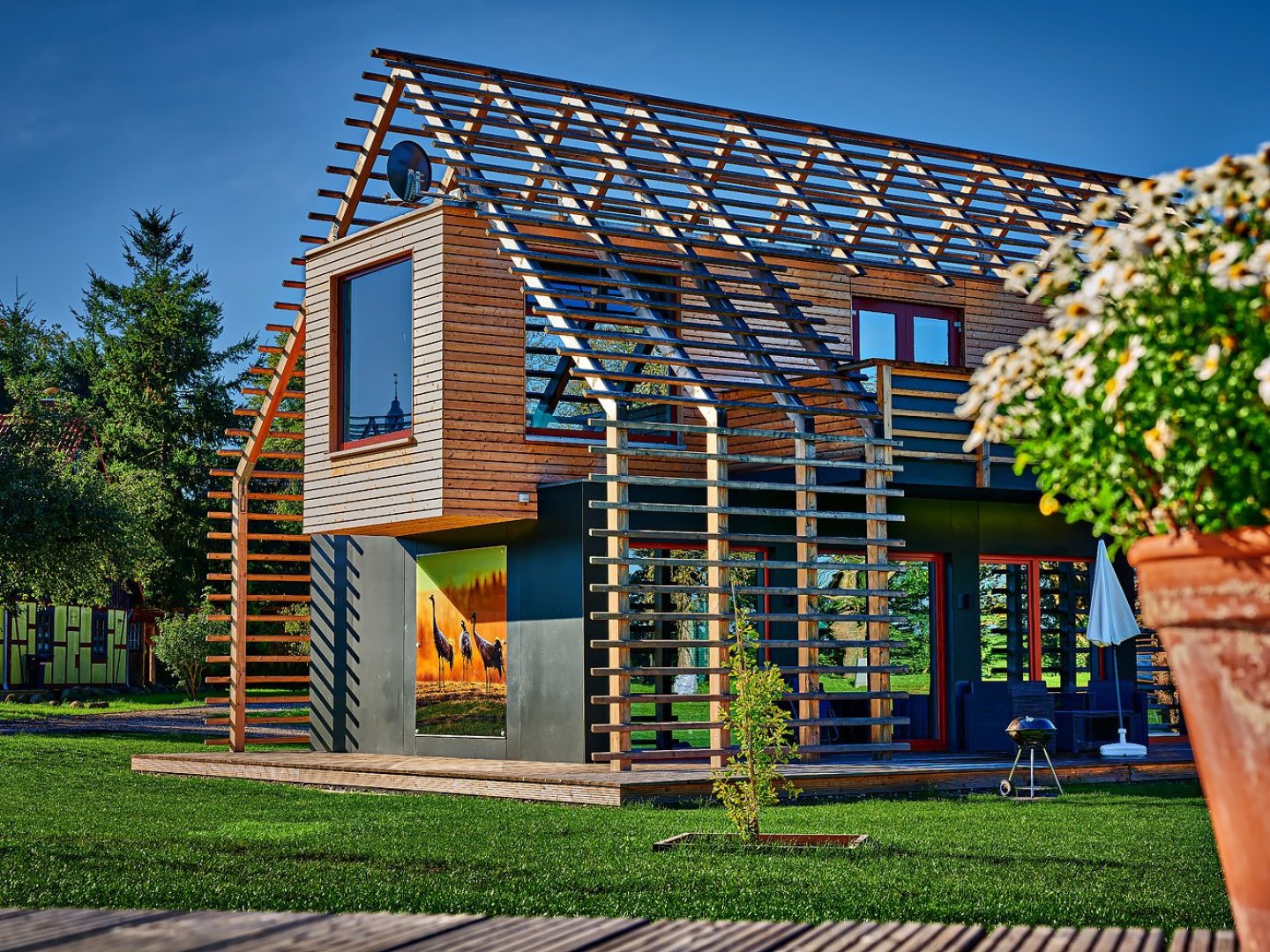 Ferienhaus-/Chalet-Urlaub (7 Nächte) im Bernsteinland in Schloss-Nähe