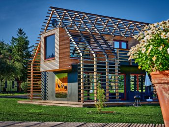 Ferienhaus-/Chalet-Urlaub (7 Nächte) im Bernsteinland in Schloss-Nähe