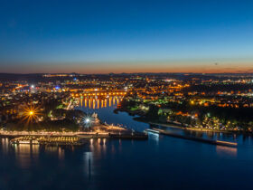 Winterliches Koblenz an Rhein & Mosel
