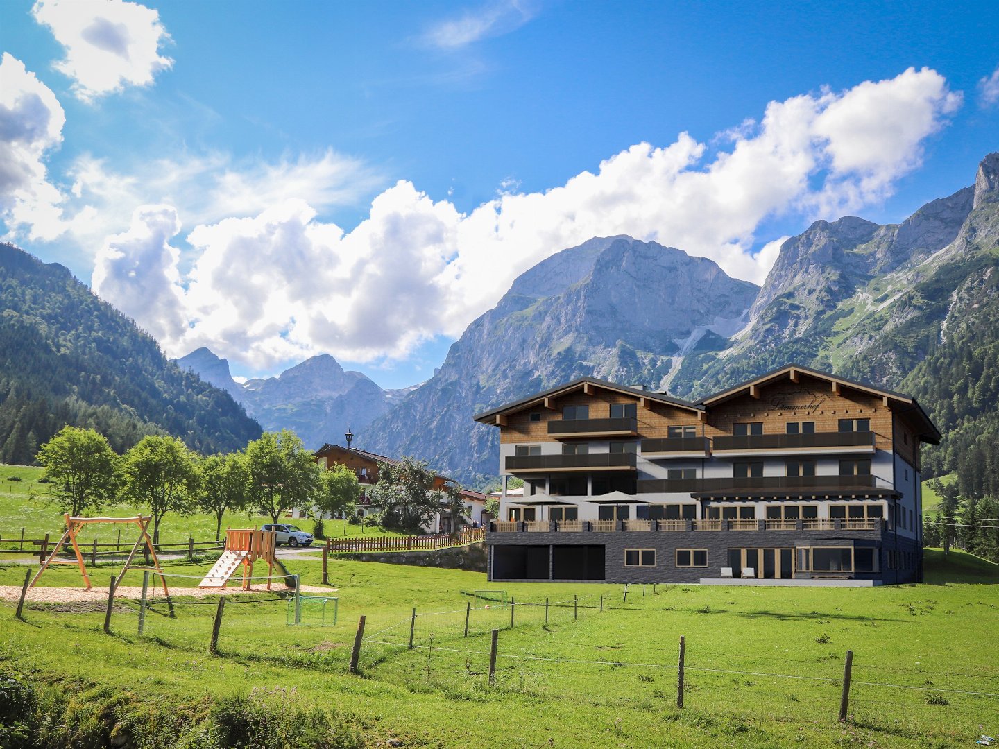 Yoga Retreat in den Bergen im Frühling