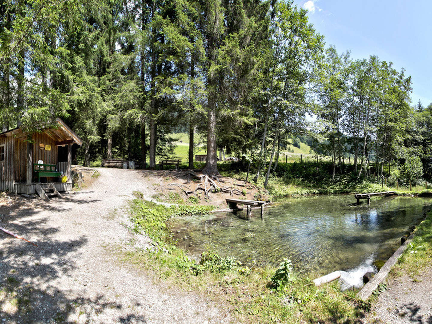 Yoga Retreat in den Bergen im Frühling