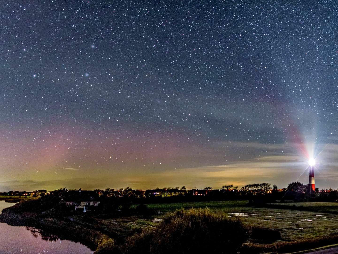 Silvester auf ruhiger Nordseeinsel Pellworm 