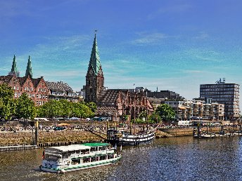  Hotel BOOTSHAUS - Einfach ans Wasser... 3 Tage direkt am Weserradweg in Achim bei Bremen