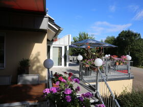 „Kurze Verschnaufpause am Weserradweg “