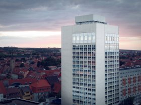 Valentinstag über den Dächern der Stadt in Erfurt - 2 Tage